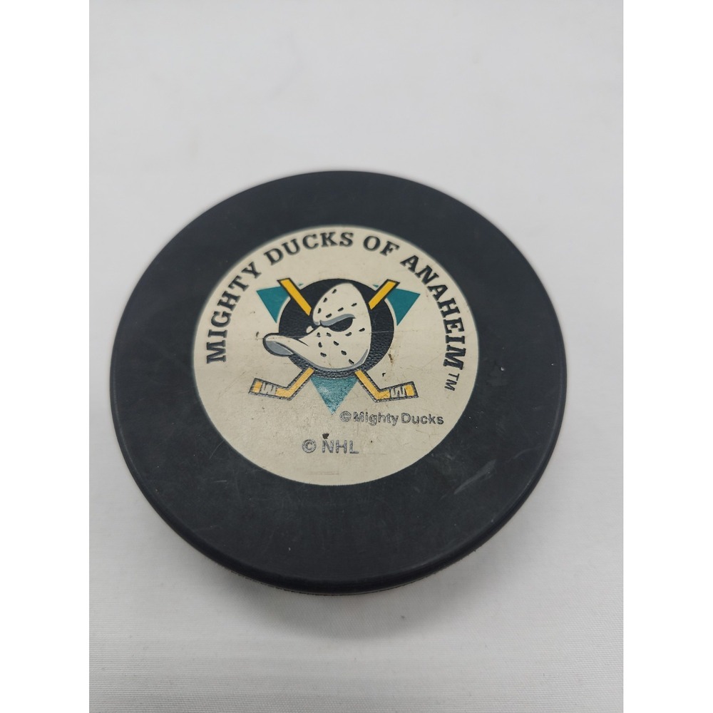 Mighty Ducks of Anaheim VTG Trench MFG Official NHL Hockey Puck